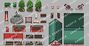 RPG Maker MZ - SERIALGAMES Japan travel spots Asakusa set