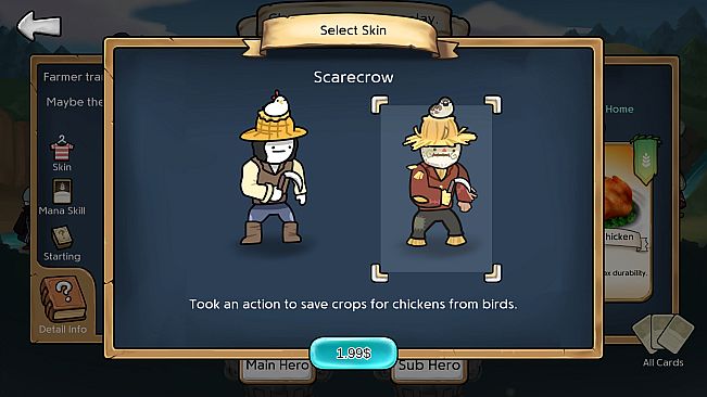 3 Minute Heroes - Scarecrow (Farmer Skin)