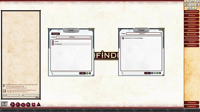 Fantasy Grounds - Rumours, Notes and Books Collection (Pathfinder 2E)