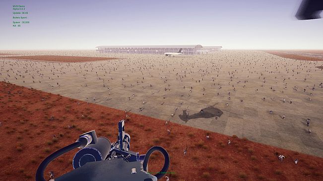 Minigun VS Swarms of the Zombie Apocalypse Simulator