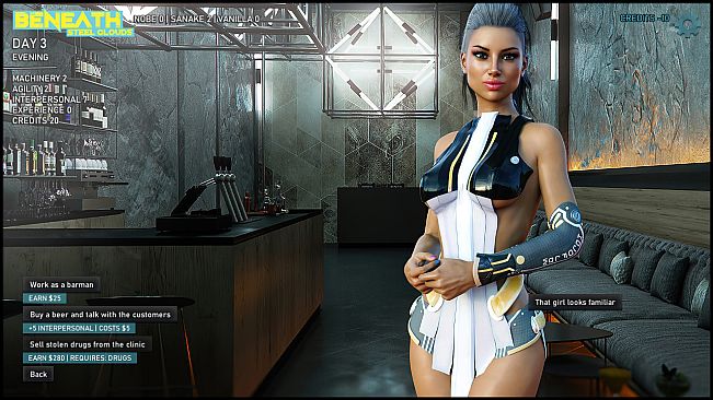 Beneath steel clouds