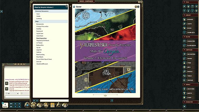 Fantasy Grounds - Maps By Devynia Volume 2: Elemental Encounters