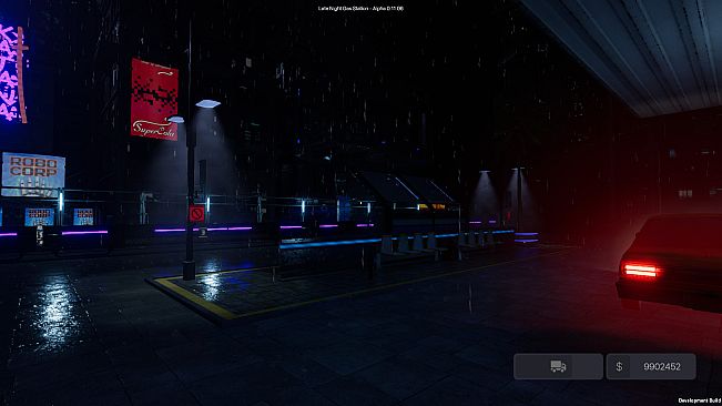 Late Night Gas Station