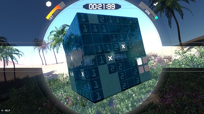 Cube Full of Mines : Oasis Theme