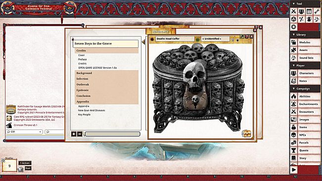 Fantasy Grounds - Pathfinder(R) for Savage Worlds: Curse of the Crimson Throne - Book 2: Seven Days to the Grave