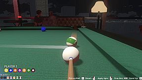 Friends Play Pool