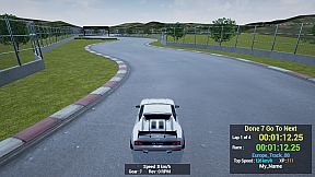 1980s & 90s Style - Retro Track Car Racer