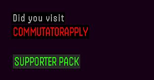 Did you visit CommutatorApply — Supporter Pack