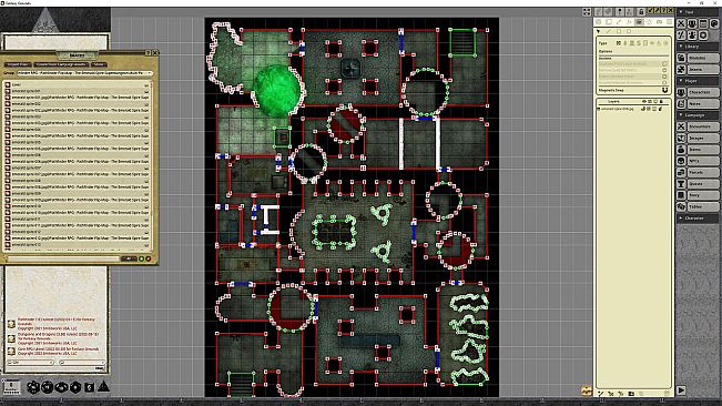 Fantasy Grounds - Pathfinder RPG - Pathfinder Flip-Mat - The Emerald Spire Superdungeon Multi-Pack