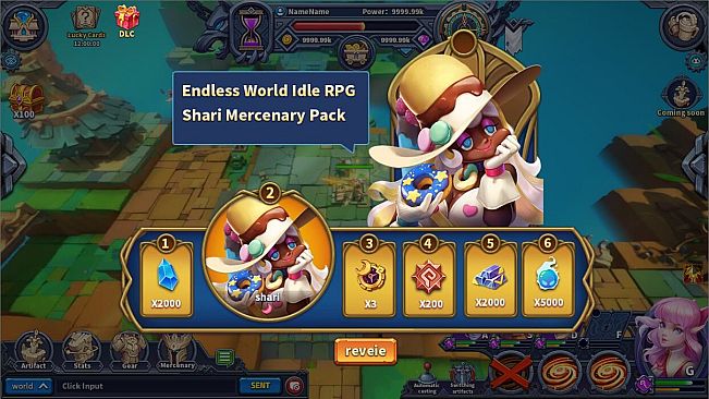 Endless World Idle RPG - Shari Mercenary Pack
