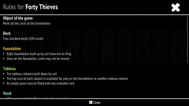 Forty Thieves Solitaire Collection