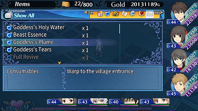 EXSTETRA - Item Set
