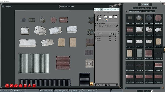 Fantasy Grounds - FG Modern Industrial Map Pack 3