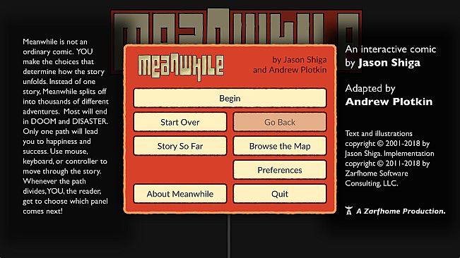 Meanwhile: An Interactive Comic Book