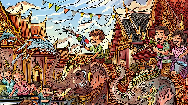 100 Songkran Cats