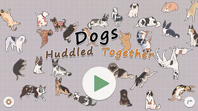 Dogs Huddled Together 挤在一起的狗狗们