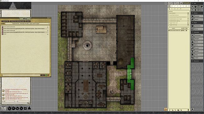 Fantasy Grounds - Pathfinder RPG - Pathfinder Flip-Mat - Classic Watch Station