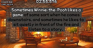 Winnie-the-Pooh's book writing speedrunner