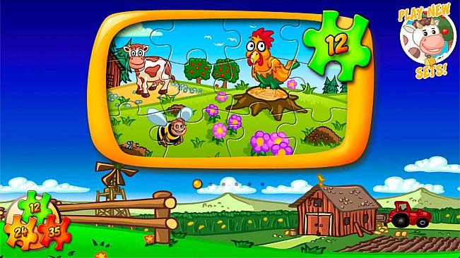 Animal Farm Jigsaw Games for Toddlers, Babys and Kids