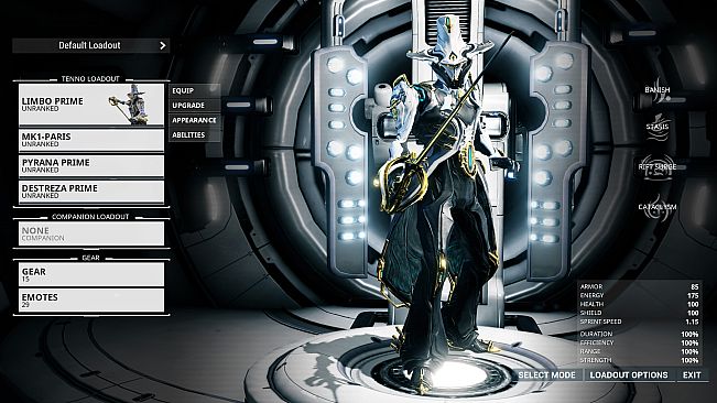 Warframe Limbo Prime Access: Cataclysm Pack