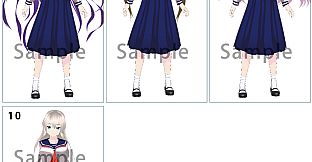 RPG Maker 3D Character Converter - Gee-kun-soft character 09 school uniform 3
