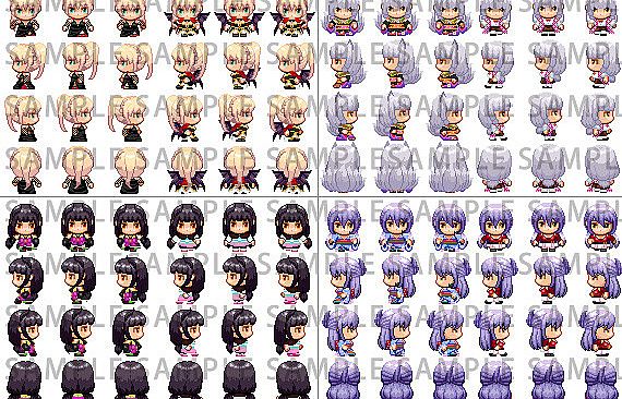 RPG Maker MV - Fantasy Heroine Character Pack 6