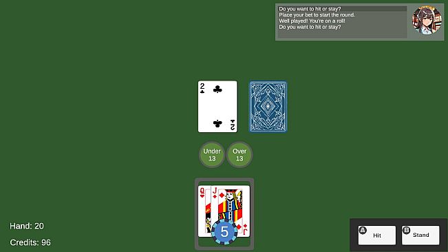 Hit and Stand Blackjack