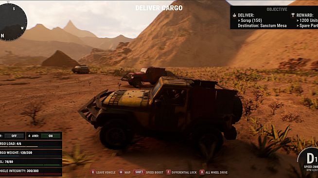 CARGO: Co-Op Delivery Simulator in Post Apocalyptic World