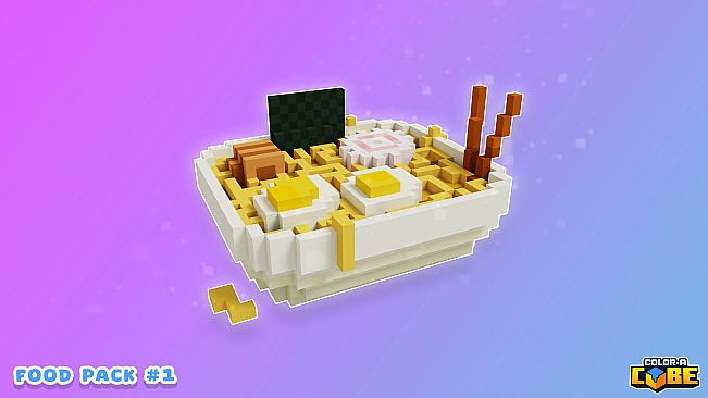 Color a Cube - Food Pack #1