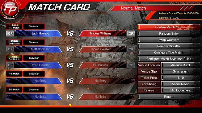 Fire Pro Wrestling World - Fire Promoter
