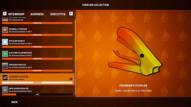 Hell of an Office - Early Access Founder's Stapler Skin