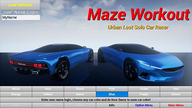 Maze Workout - Urban Lost Solo Car Racer