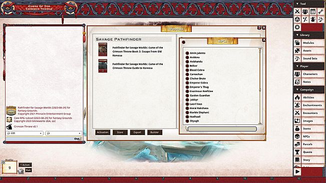 Fantasy Grounds - Pathfinder(R) for Savage Worlds: Curse of the Crimson Throne - Book 3: Escape from Old Korvosa