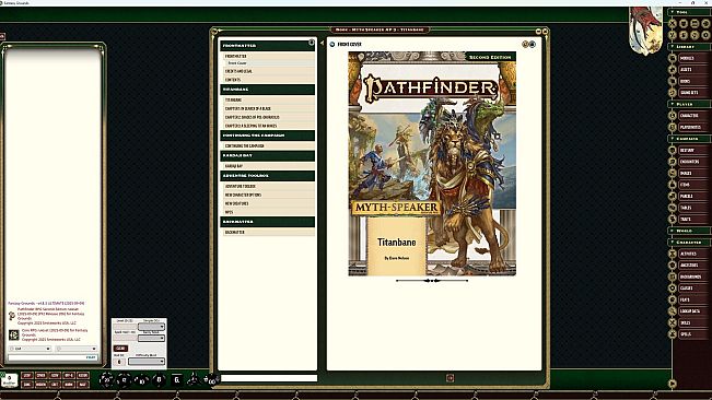 Fantasy Grounds - Pathfinder 2 RPG - Myth-Speaker Adventure Path: Titanbane (3 of 3)