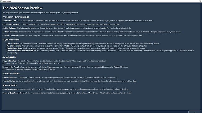 Pro League Golf Simulator