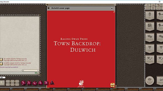 Fantasy Grounds - Town Backdrop: Dulwich (5E)