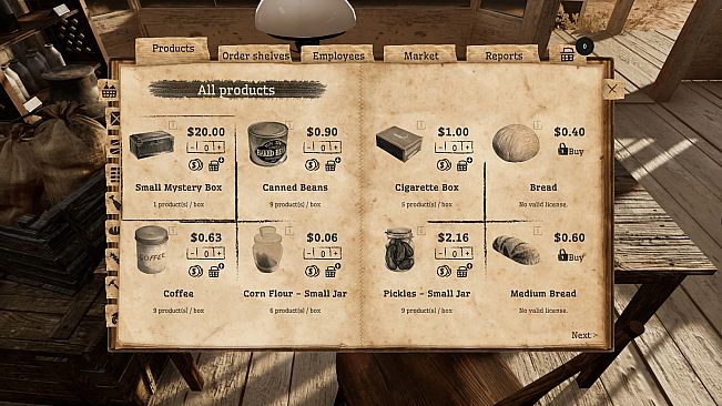 Wild West Supermarket Simulator