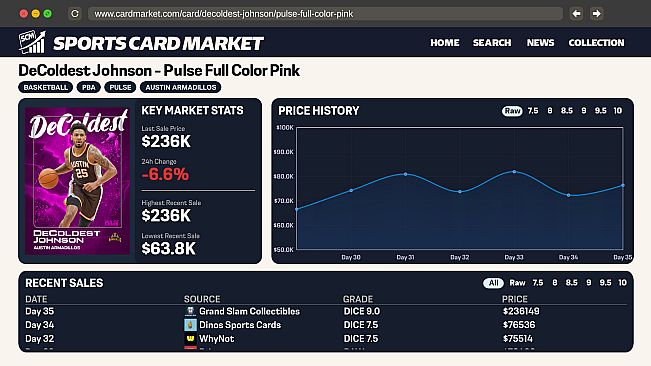 Sports Card Collector Simulator