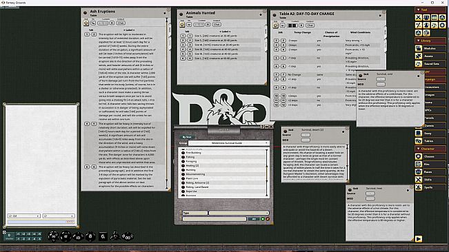 Fantasy Grounds - D&D Classics: Wilderness Survival Guide (1E)