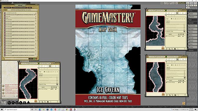 Fantasy Grounds - Pathfinder RPG - GameMastery Map Pack: Ice Cavern
