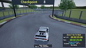 1980s & 90s Style - Retro Track Car Racer