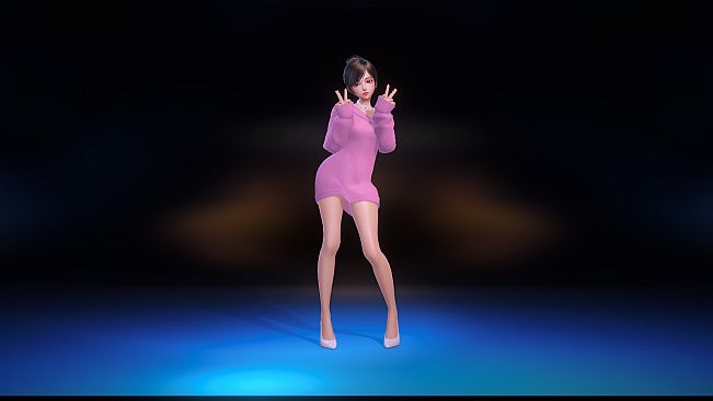 Angel Legion-DLC  Off-Shoulder Sweater (Purple)