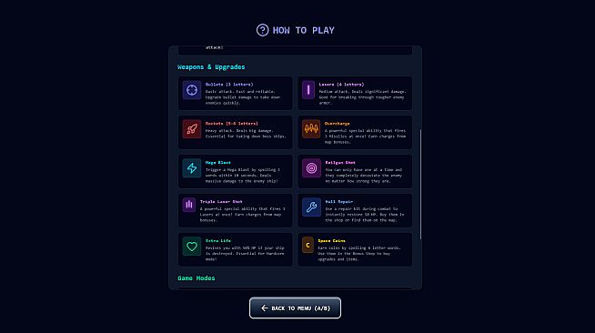 Word Space Blaster