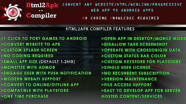 HTML 2 APK Compiler