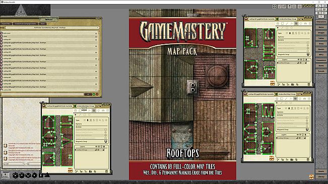 Fantasy Grounds - Pathfinder RPG - GameMastery Map Pack: Rooftops