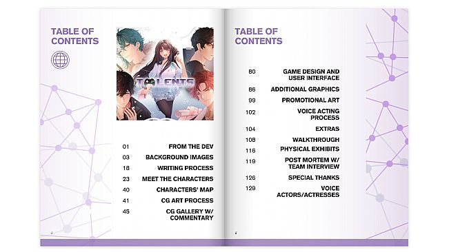 Talents: Digital Behind-the-scenes book