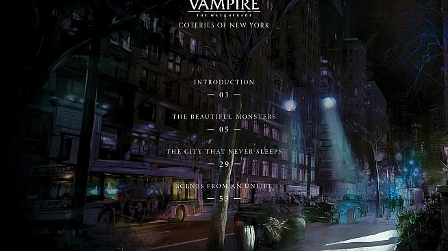 Vampire: The Masquerade - Coteries of New York Artbook