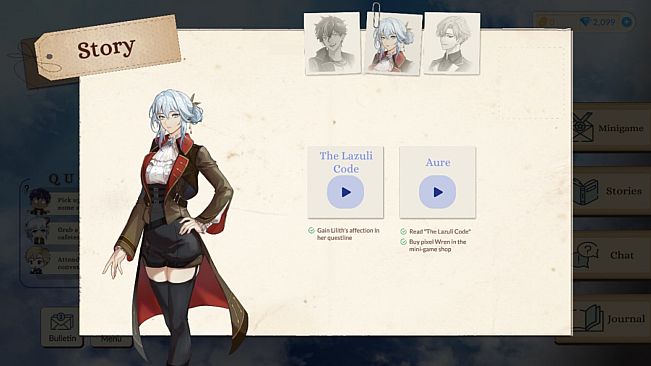 Untold Atlas: otome sim inspired by expedition adventures