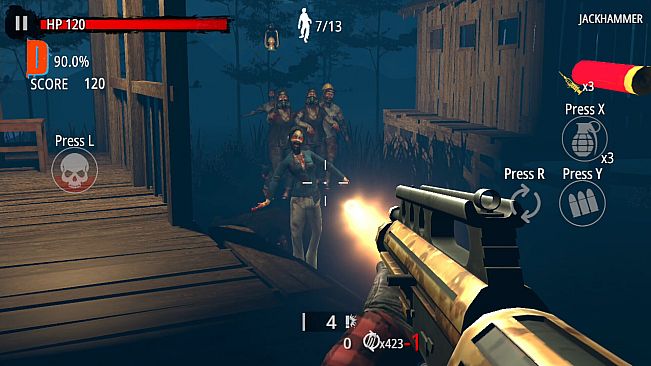 Zombie Hunter: D-Day - SS-ranked Weapon "JACKHAMMER"