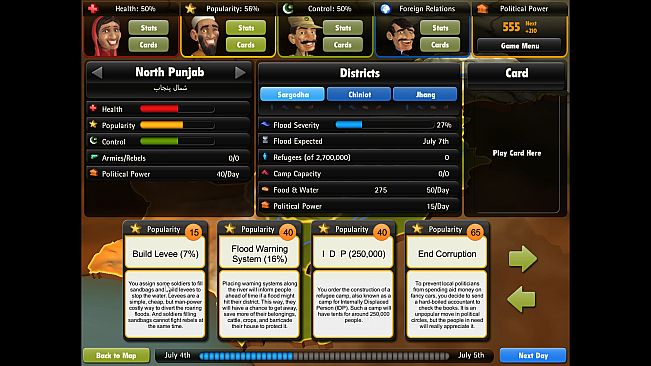 President for a Day - Floodings